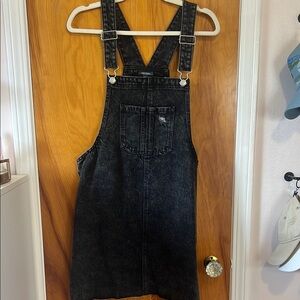 Wild fable Black Denim Overall Dress